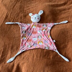 Little Sleepies Pink Boho Bunny Lovey Bamboo Blanket– GUC